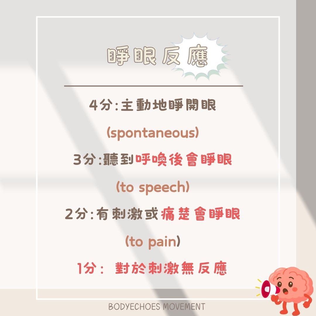 📍《身語小學堂》 昏迷指數是什麼? 圖片 3