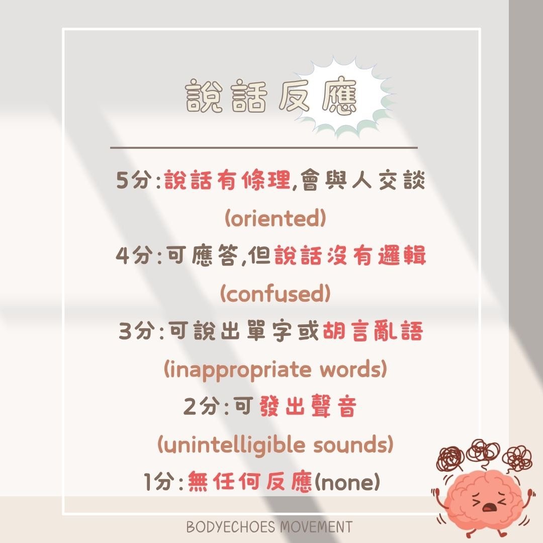 📍《身語小學堂》 昏迷指數是什麼? 圖片 5