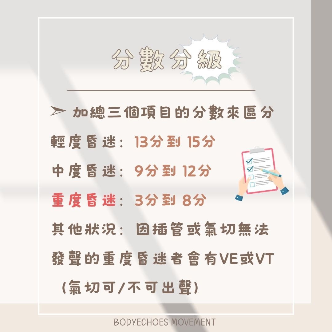 📍《身語小學堂》 昏迷指數是什麼？ 圖片 8